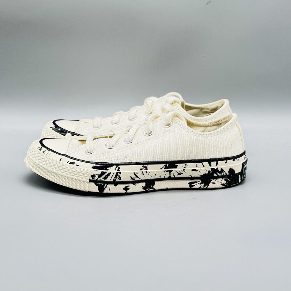 Converse Shoes Womens 5 White Chuck Taylor All Star 70 Low Top Splatter Sneakers - Picture 5 of 12